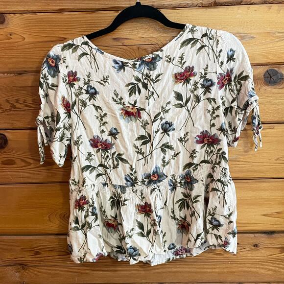 American Eagle Floral Baby Doll Top Size Small - Picture 2 of 4